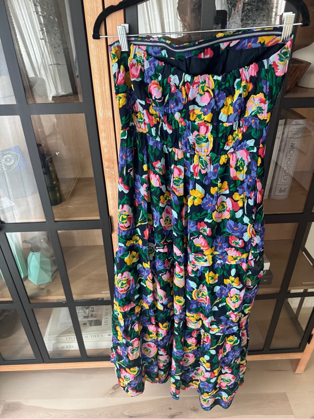 By Anthropologie The Somerset Strapless Maxi Dress floral gown colorful wedding - Picture 5 of 12